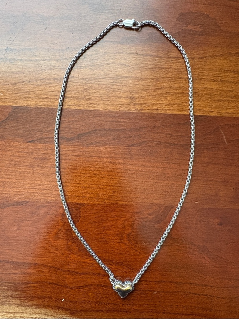 Silver Heart Pendant Necklace